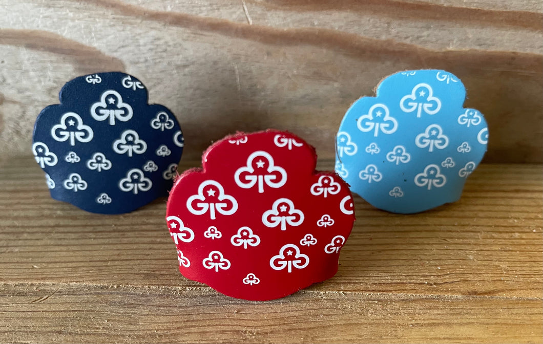 Leather Girlguide Woggle| Trefoil Fun Woggle| £2.50 FREE UK P&P