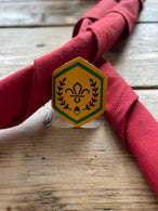 Squirrel Scout Chief Scout Award. Leather Scout Woggle UK. 