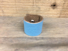 The Woggle Makers Scout Woggle Light Blue 20p Biodegradable Leather Woggles - 100% genuine Leather Loop Scout Woggles