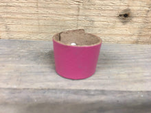 The Woggle Makers Scout Woggle Pink 20p Biodegradable Leather Woggles - 100% genuine Leather Loop Scout Woggles