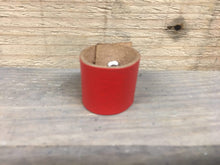 The Woggle Makers Scout Woggle Red 20p Biodegradable Leather Woggles - 100% genuine Leather Loop Scout Woggles