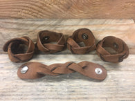 The WoggleMakers Leather Plaited Woggles Handmade Leather Plaited Scout Woggles - Pack of 5 Child's Leather Plaited Beaver/Cub/Scout Woggles - FREE P&P