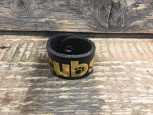 The WoggleMakers Scout Woggle Black Cub Scout Leather Woggle - Leather Cub Scout Woggle with gold print -£1.50 FREE P&P