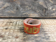 The WoggleMakers Scout Woggle Orange Cub Scout Leather Woggle - Leather Cub Scout Woggle with gold print -£1.50 FREE P&P