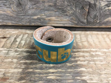 The WoggleMakers Scout Woggle Turquoise Cub Scout Leather Woggle - Leather Cub Scout Woggle with gold print -£1.50 FREE P&P