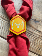 Leather Scout Woggle | Chief Scout GOLD Award Leather Woggle| £2.50 Free UK Shipping