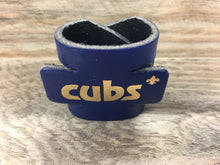 3D Cub Scout UK Leather Woggle | Handmade Woggle with gold print | £2.75 FREE UK P&P
