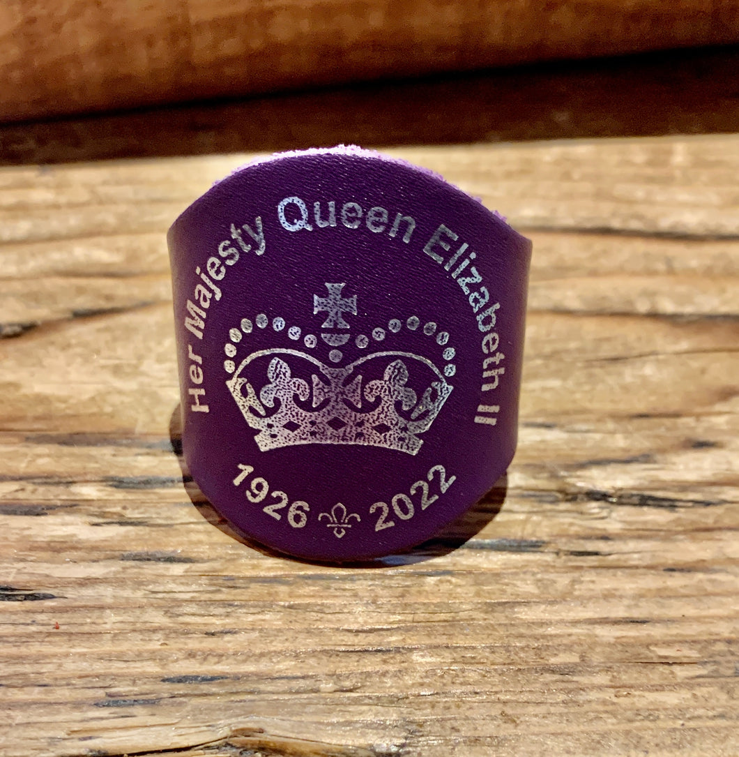 HM THE QUEEN COMMEMORATIVE SCOUT WOGGLE | LIMITED EDITION UK SCOUT ASSOCIATION SCOUT WOGGLE| FREE P&P