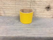 The Woggle Makers Scout Woggle Yellow 20p Biodegradable Leather Woggles - 100% genuine Leather Loop Scout Woggles