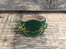 The WoggleMakers Scout Woggle Green Beaver Scout Leather Woggle - Fun Beaver Scout Woggle with gold print - £2.50 FREE P&P