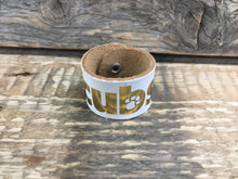 The WoggleMakers Scout Woggle White Cub Scout Leather Woggle - Leather Cub Scout Woggle with gold print -£1.50 FREE P&P