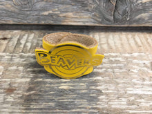 The WoggleMakers Scout Woggle Yellow Beaver Scout Leather Woggle - Fun Beaver Scout Woggle with gold print - £2.50 FREE P&P